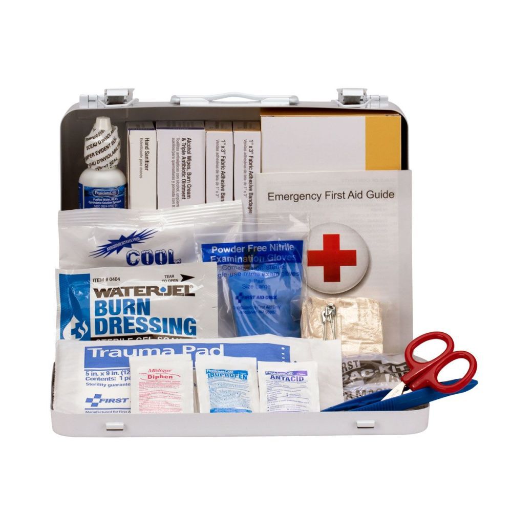 First Aid Only First Aid Kit 25 Person Bulk Metal Case ANSI A+, large image number 2