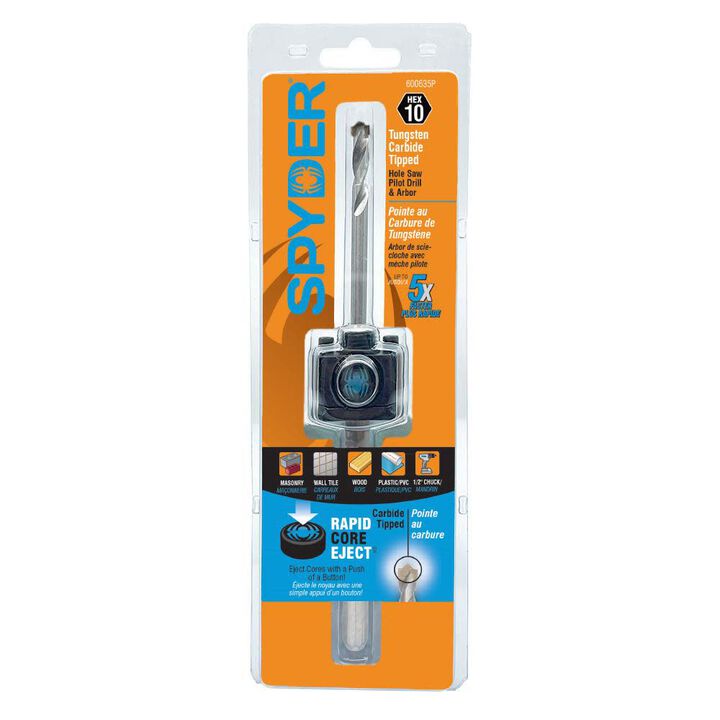 Spyder 1/2in Hex10 TCT Quick Change Hole Saw Arbor Assembly, large image number 9