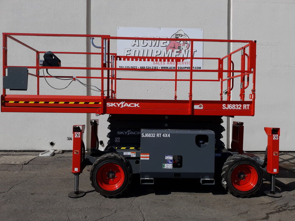 Skyjack Scissor Lift 32' Maximum Platform Height 68in Width Rough Terrain, large image number 6