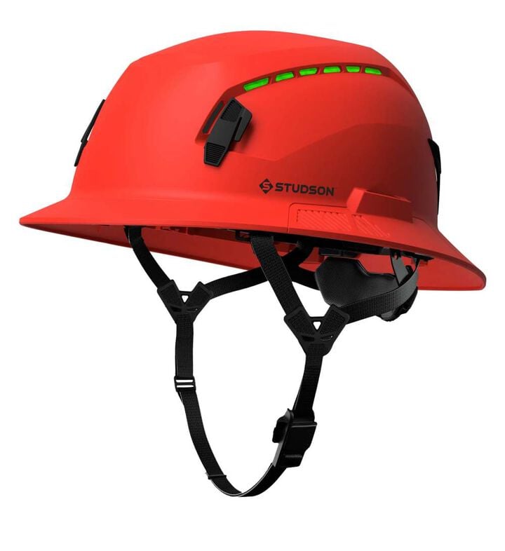 Studson Full Brim Vented Safety Helmet Type 2 Class C Red