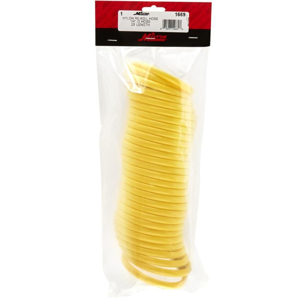 Milton Coiled Nylon Air Hose 25 Ft. 1/4 In. ID, large image number 2
