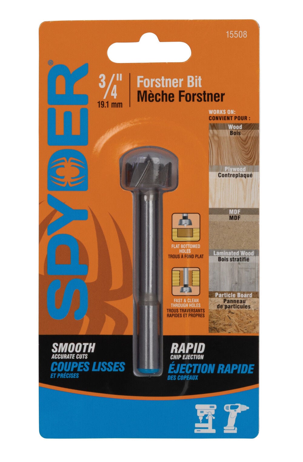 Spyder 3/4 Inch Forstner Bit, large image number 5