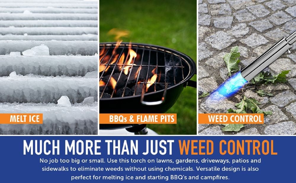 Flame King Propane Torch Weed Burner with Integrated Lighter, large image number 3