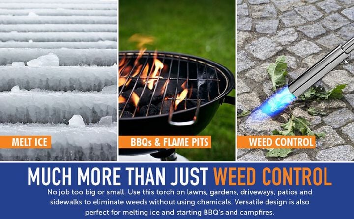 Flame King Propane Torch Weed Burner with Integrated Lighter, large image number 2