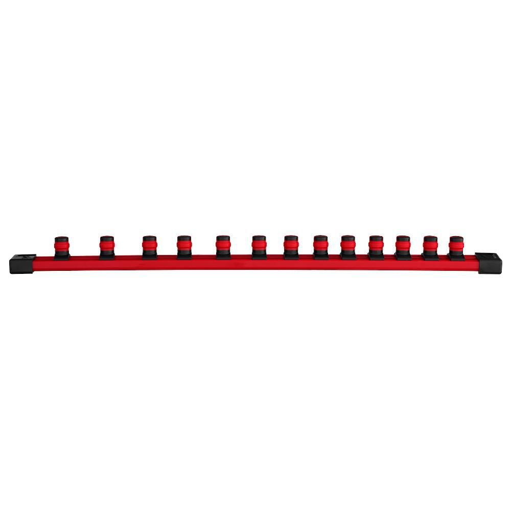 Milwaukee 1/2 Inch Deep 12 Point Socket Set, SAE, 13 Pieces, large image number 6