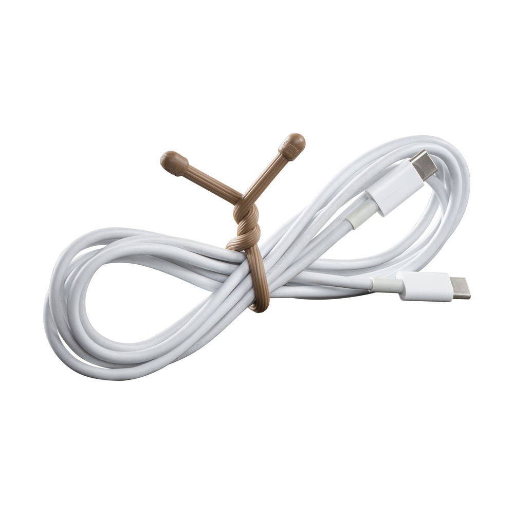 Nite Ize Gear Tie Reusable Rubber Twist Tie 6in 2pk Coyote, large image number 5