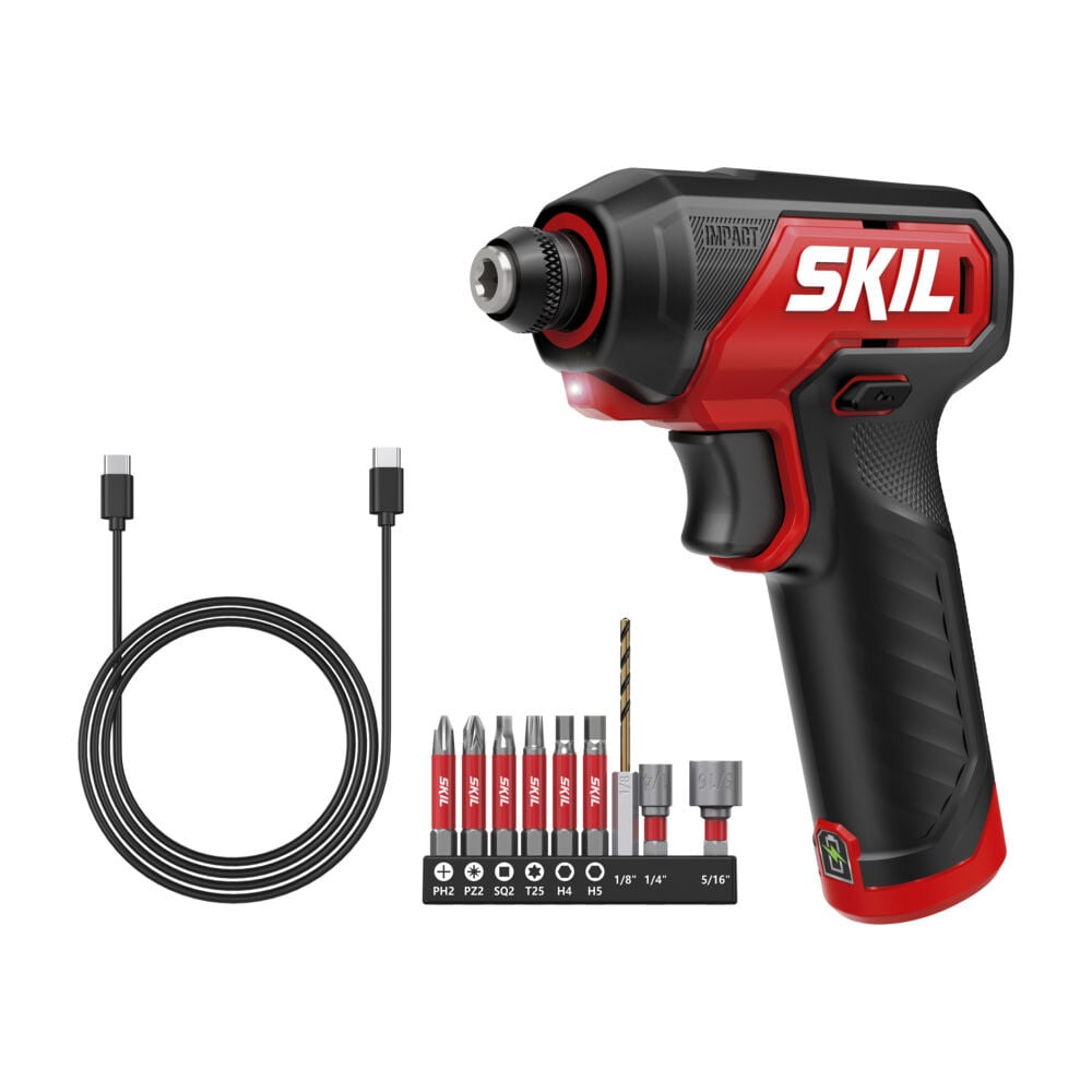 SKIL Power Driver with 9 Piece Bit Set, large image number 1