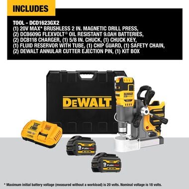 DEWALT 20V MAX 2in Magnetic Drill Press with FLEXV ADVANTAGE Kit, large image number 4