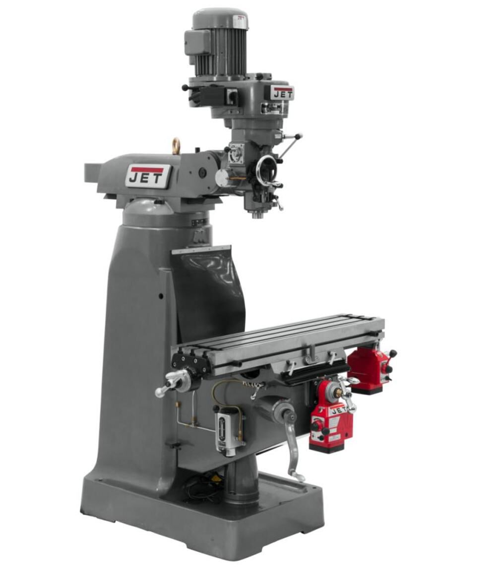 JET JTM-1 Mill with X Powerfeed and Y Powerfeed Installed, large image number 3