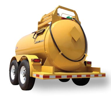 Leeagra 1000 Gallon D.O.T. Diesel Fuel Tank with Trailer - Yellow, large image number 1