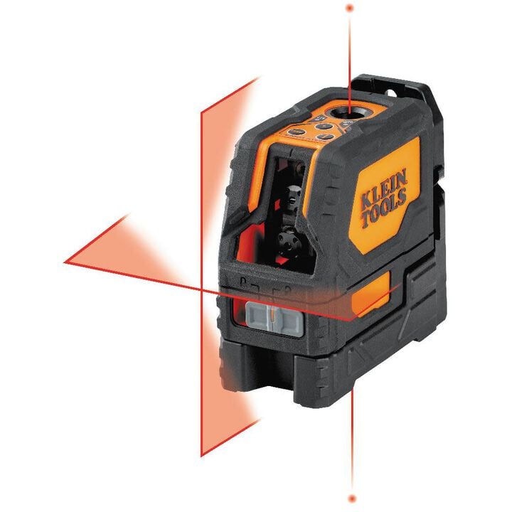 Klein Tools Self-Leveling Red Cross-Line Laser Level with Red Plumb Spot
