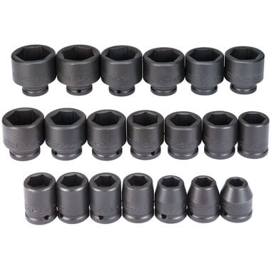 Proto 3/4in Drive 6pt Impact Socket Set 20pc