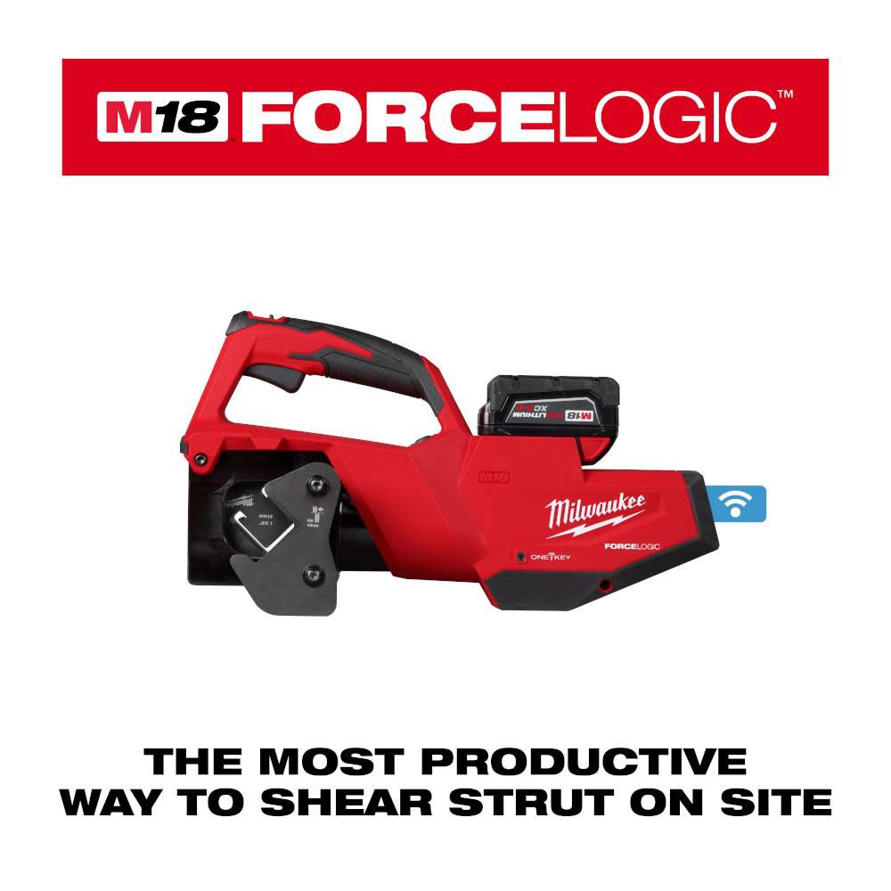 Milwaukee M18 FORCE LOGIC Single Channel Strut Shear Kit 2933-21 