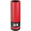 Milwaukee SHOCKWAVE Impact Duty Socket 1/2 Drive 3/4in SAE Lug Nut Wheel, small image number 1