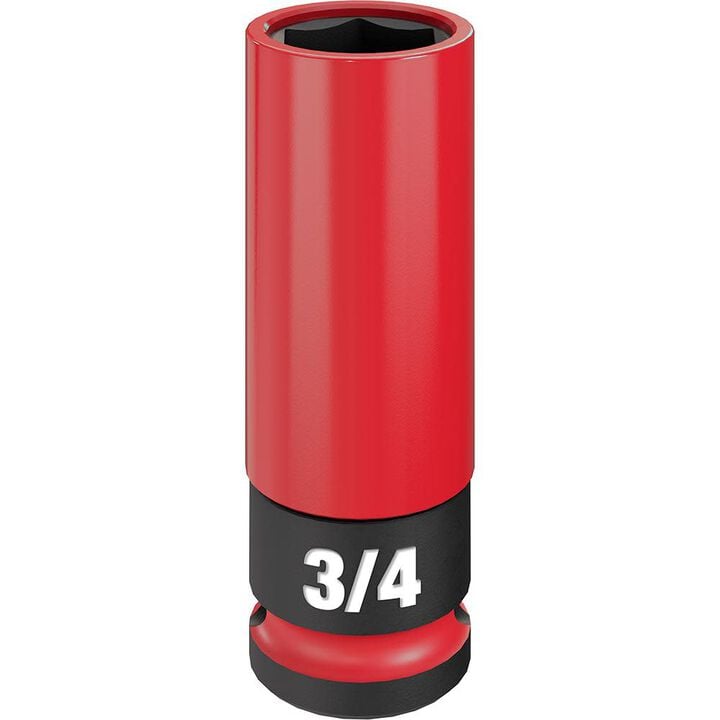 Milwaukee SHOCKWAVE Impact Duty Socket 1/2 Drive 3/4in SAE Lug Nut Wheel, large image number 0