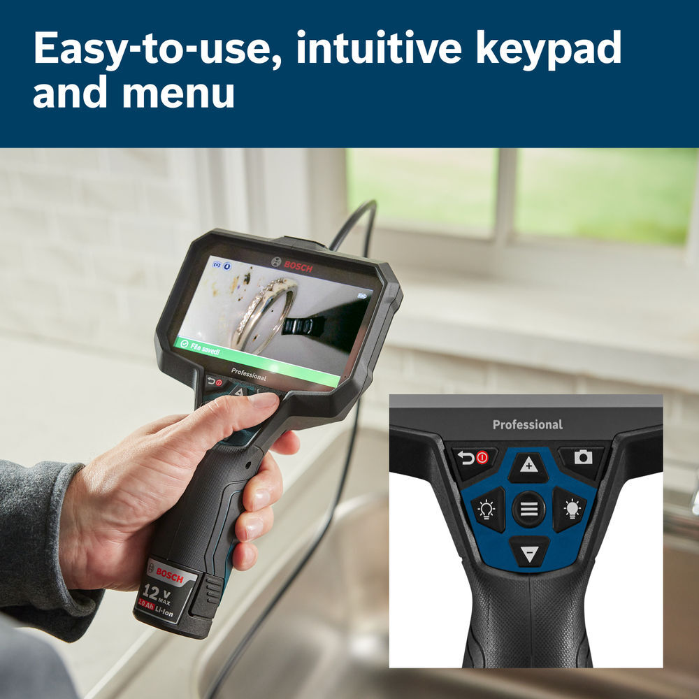 Bosch 12V Max Connected 11ft Handheld Inspection Camera Kit, large image number 17