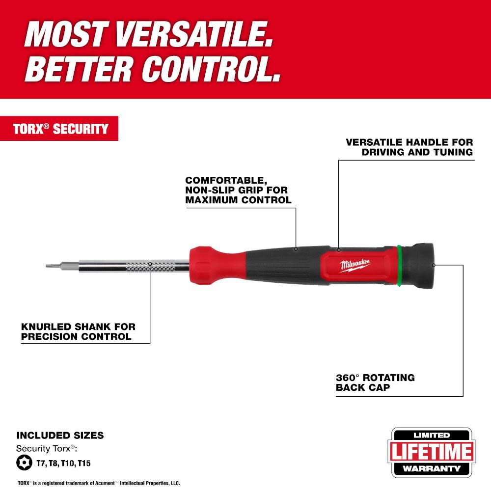 Milwaukee security torx bits discount