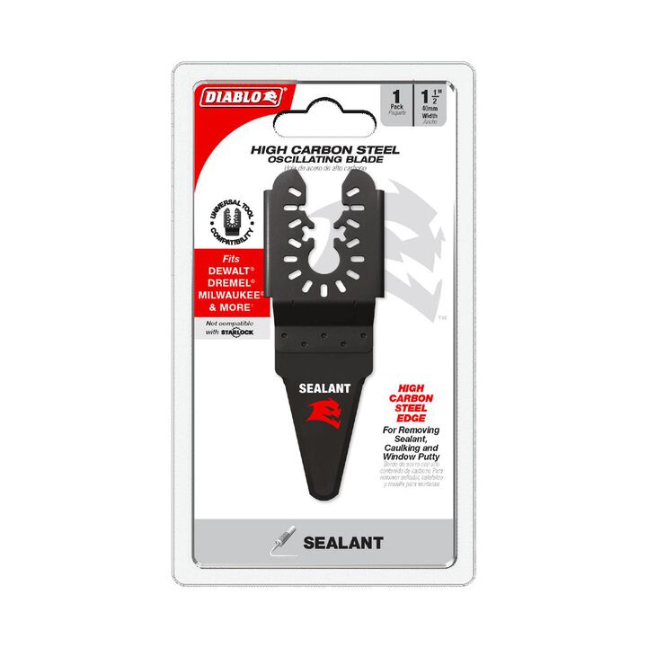Diablo Tools 1-1/2in Universal Fit HCS Oscillating Blade for Sealant Removal, large image number 2