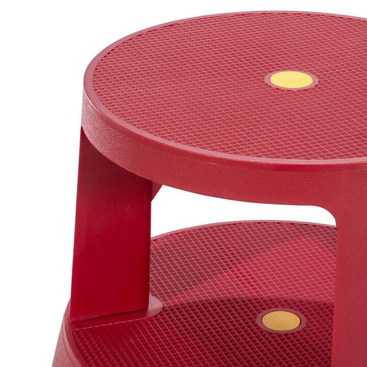 Xtend and Climb 2-Step 300-lb Load Capacity Red Plastic Step Stool, large image number 1