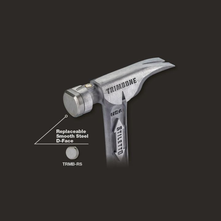 Stiletto TRIMBONE 10oz Titanium Finish Hammer, large image number 3