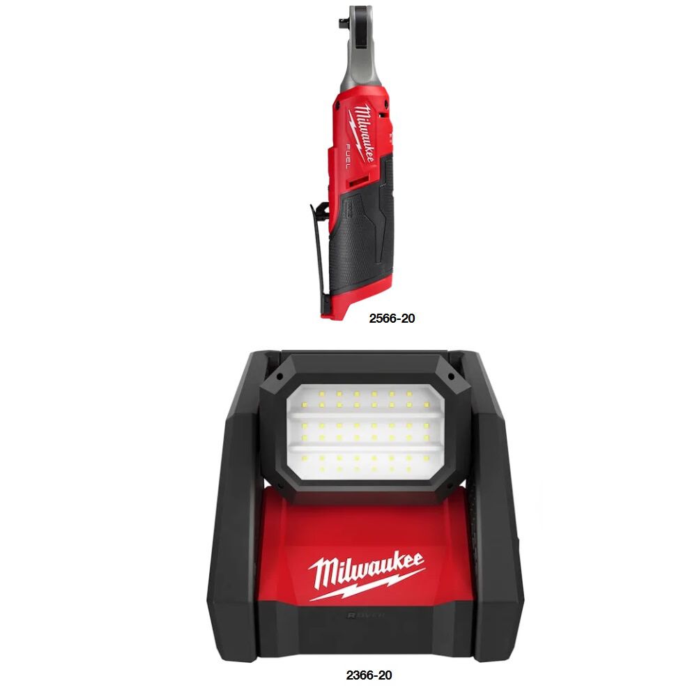 Milwaukee M12 Fuel 1 4 Inch Ratchet M18 Rover Dual Power Flood Light Bundle Mil000011303 Simolary simolary.com 6