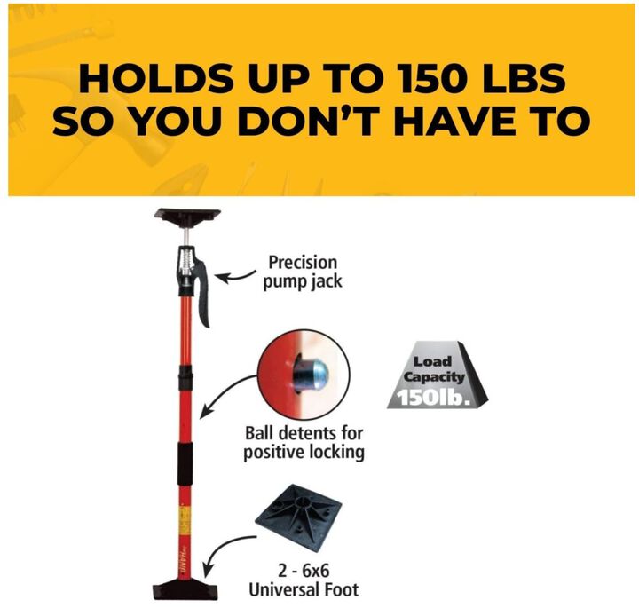 Fastcap 3rd Hand HD Support System 2 Pack Heavy-Duty Support Poles & Dust Barrier Kit, large image number 3