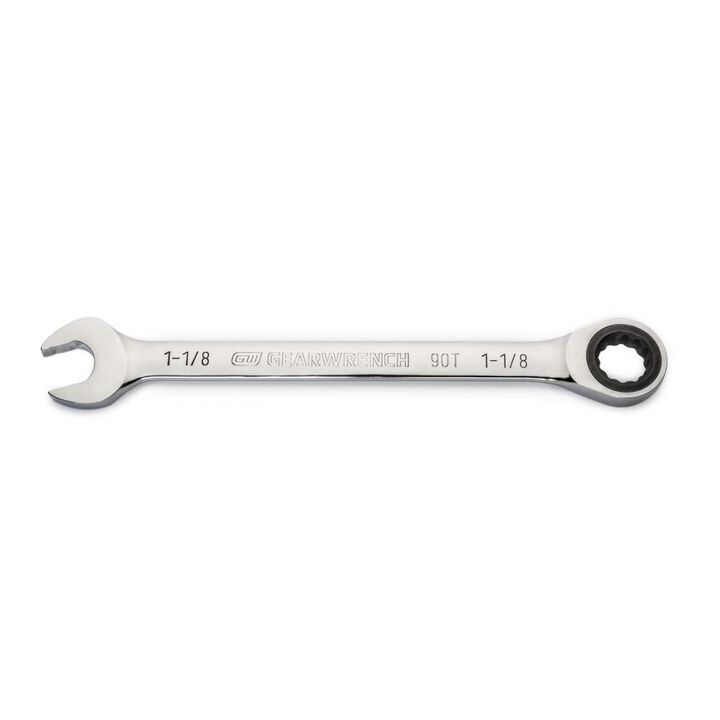 GEARWRENCH 1-1/8in 90T 12 Point Ratcheting Combination Wrench, large image number 0