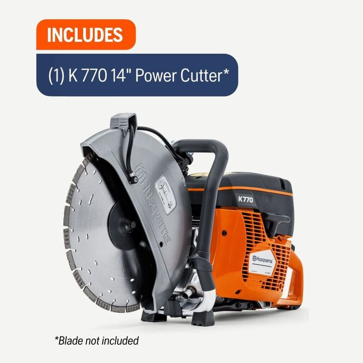 Husqvarna Construction K770 14 Inch Handheld Gas Power Cutter Body Only, large image number 1