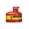 Justrite 2.5 Gal Steel Safety Red Gas Can Type I with Flame Arrester, small image number 3