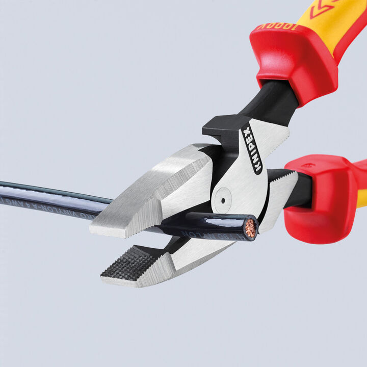 Knipex 9-1/2 Inch Linemans Pliers with Insulated Handle, large image number 2