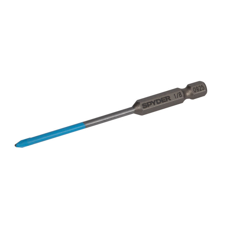 Spyder 1/8 Inch x 3.5 Inch Tile & Glass Drill Bit, Carbide-Tipped