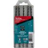 Makita Carbide Tipped Percussion Masonry Hammer Drill Bits 3/16in x 6in 5pk, small image number 3