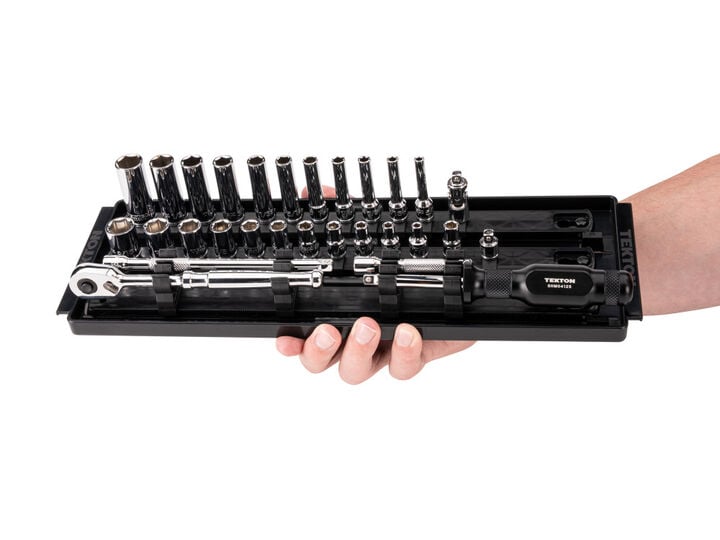Tekton 1/4 Inch 6 Point Socket and Ratchet Set, 29 Pieces (5/32-9/16 Inch), large image number 6