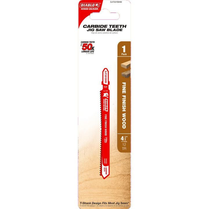 Diablo Tools 4-5/8 Inch 12 TPI Jig Saw Blade for Fine Finish Wood, large image number 1
