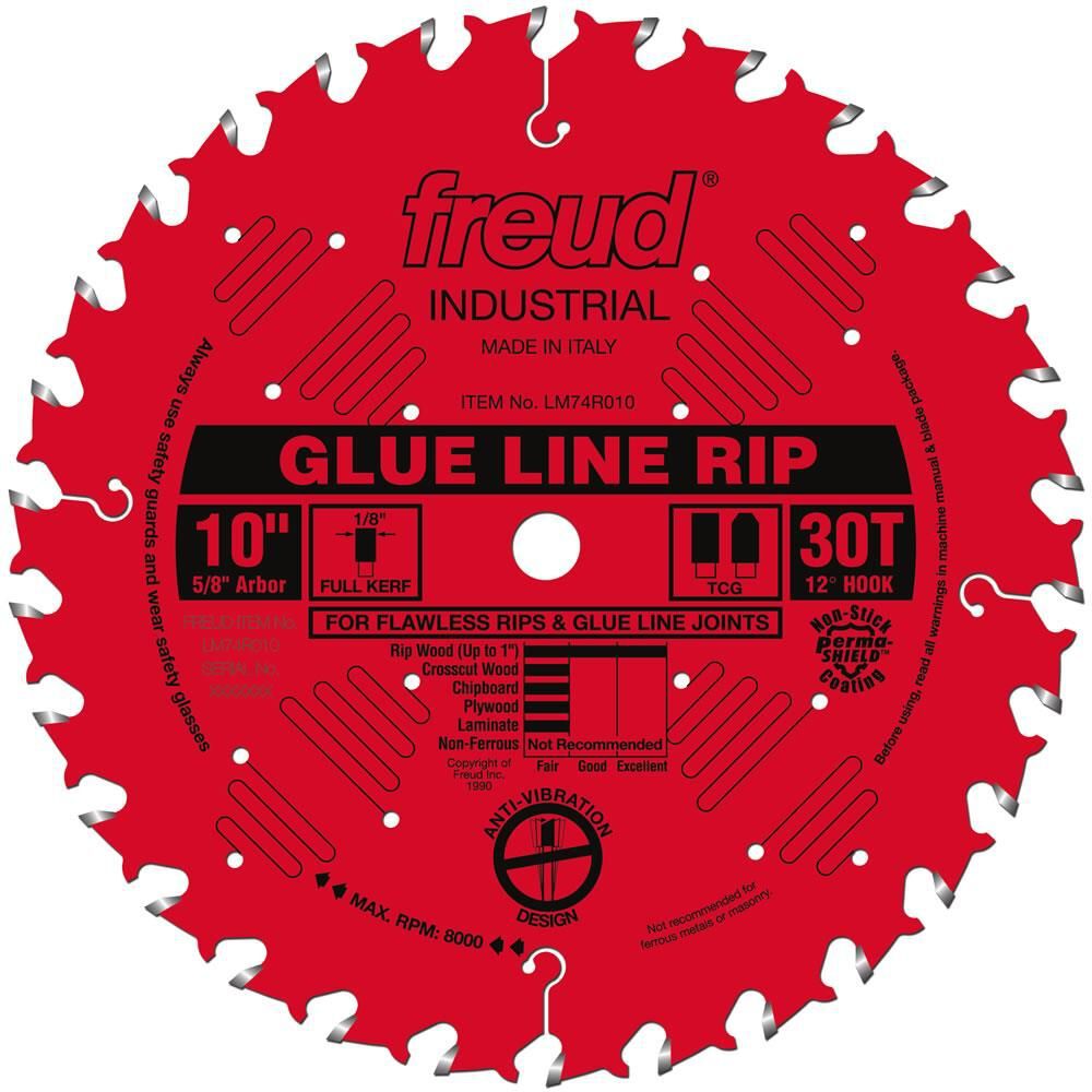 Freud 10in Glue Line Rip Blade, large image number 1