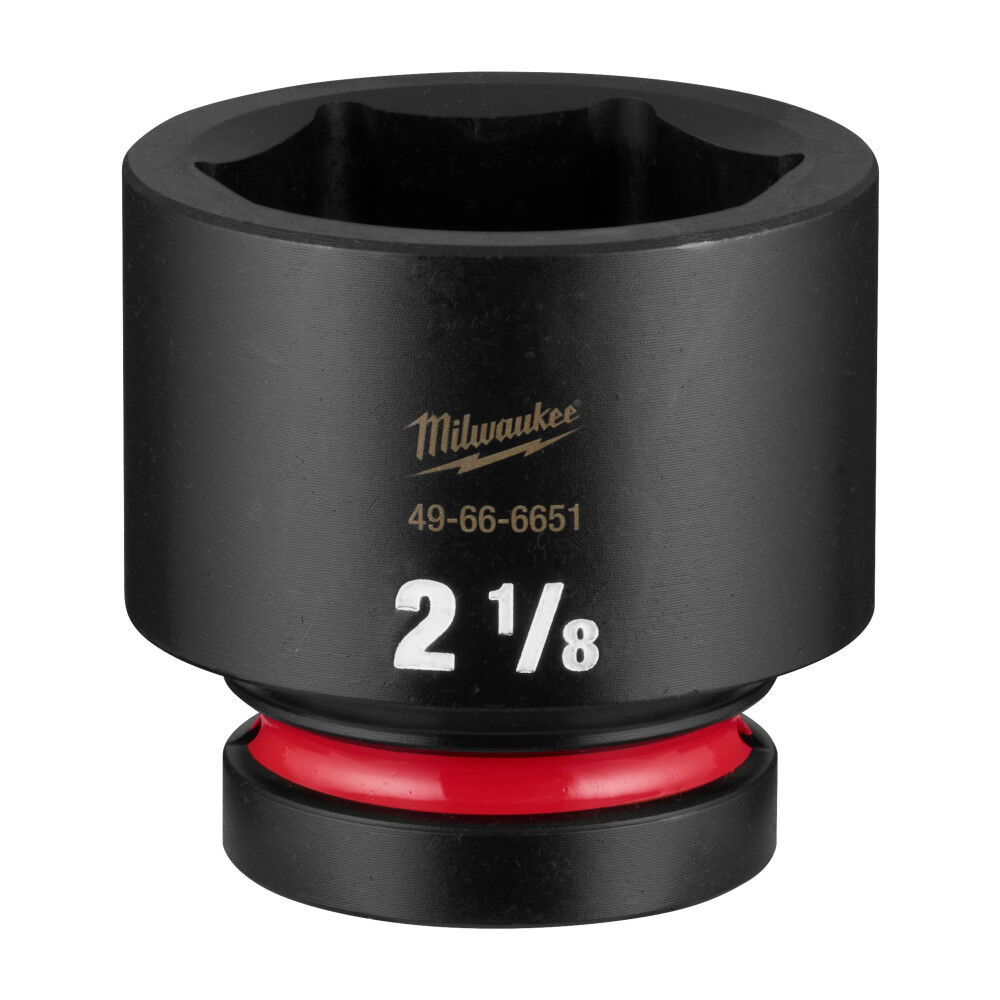 Milwaukee SHOCKWAVE Impact Duty 1 Inch Drive 2-1/8 Inch Standard 6 Point Socket - 49-66-6651