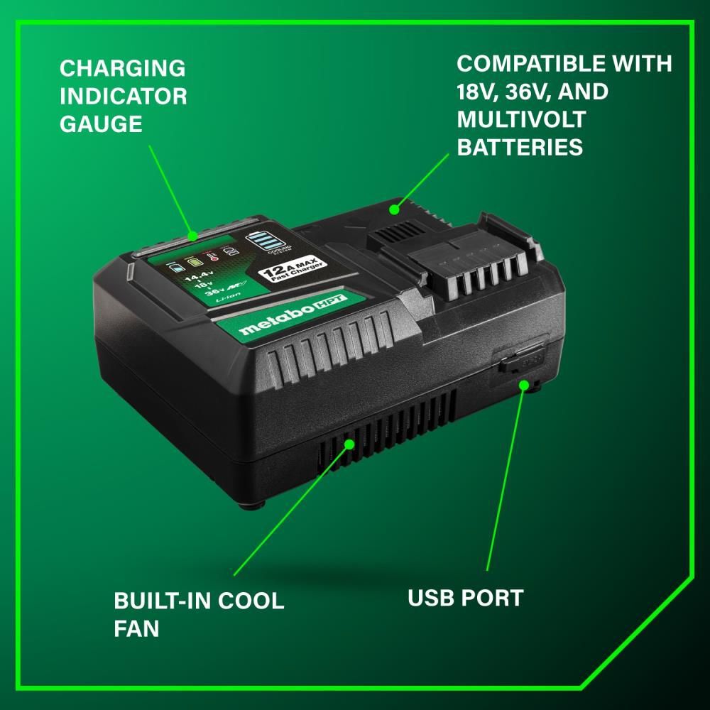 Metabo HPT 12 Amp Quick Charger 18V/36V, large image number 3