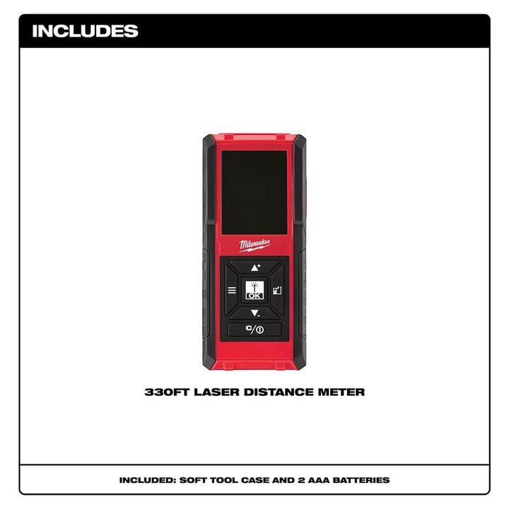 Milwaukee 330 Ft. Laser Distance Meter, large image number 4