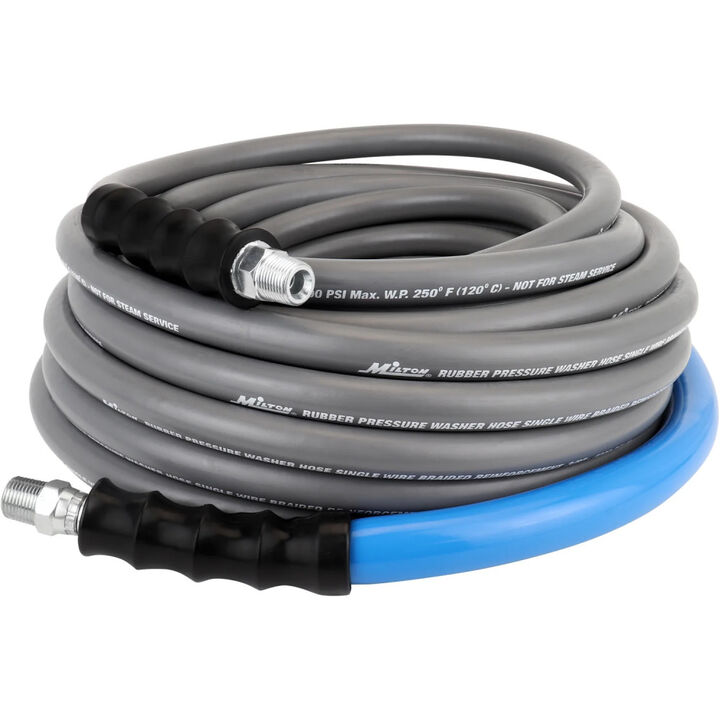 Milton 3/8 Inch x 50 Ft Single Wire Pressure Washer Hose Assembly, large image number 1