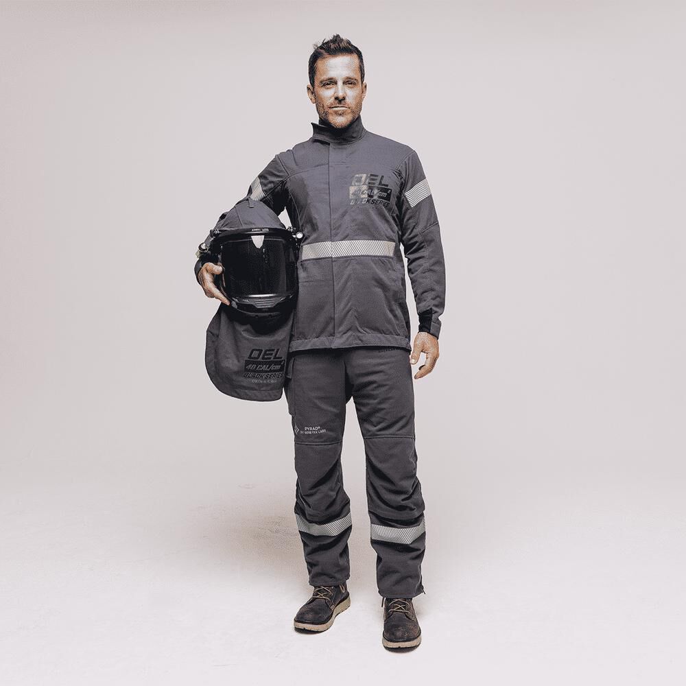 OEL 40 Cal Arc Flash Jacket and Bib Overall Kit Mens, large image number 5