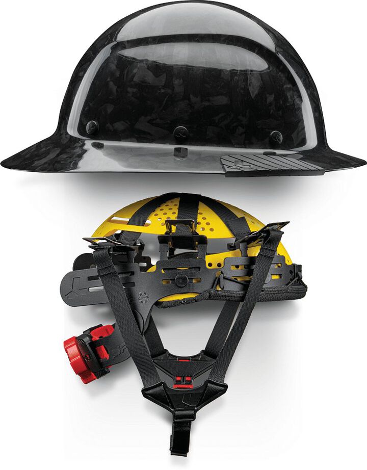 Lift Safety Forged Carbon Fiber DAX Hard Hat, Full Brim, Matte, large image number 4