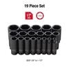 Sunex 1/2 In. Drive SAE Deep Impact Socket Set 19 pc., small