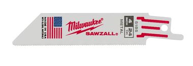 Milwaukee 4 in. 24TPI SAWZALL Blade 5PK, large image number 10