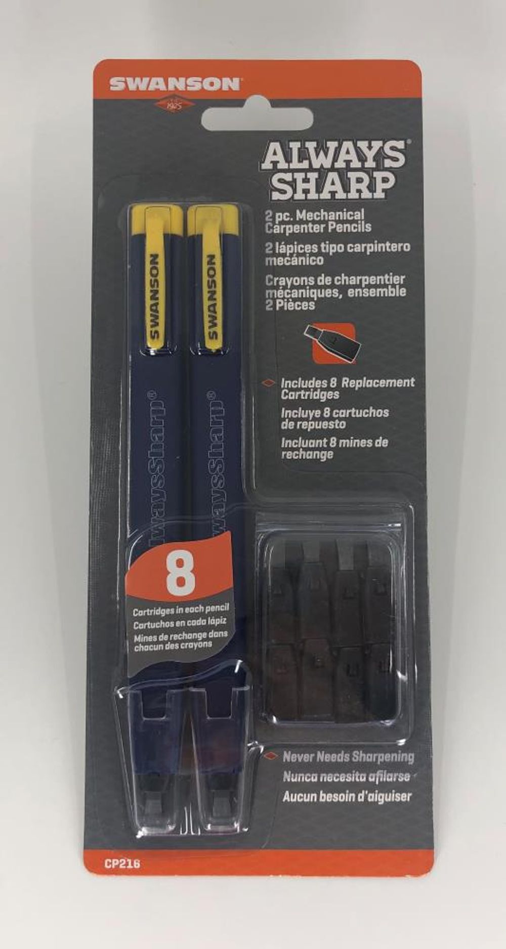 Swanson Tool AlwaysSharp Refillable Mechanical Carpenter Pencil, large image number 5