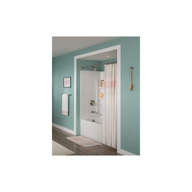 Moen Shower Rod Brushed Nickel 72in Adjustable Curved, large image number 4