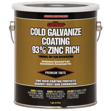 Crown Cold Galvanize Coating 93% Zinc Rich 1 Gallon