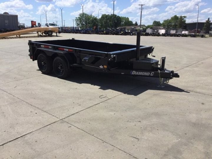 Diamond C MDT 12 Ft Tandem Axle Dump Trailer Used 2024, large image number 3