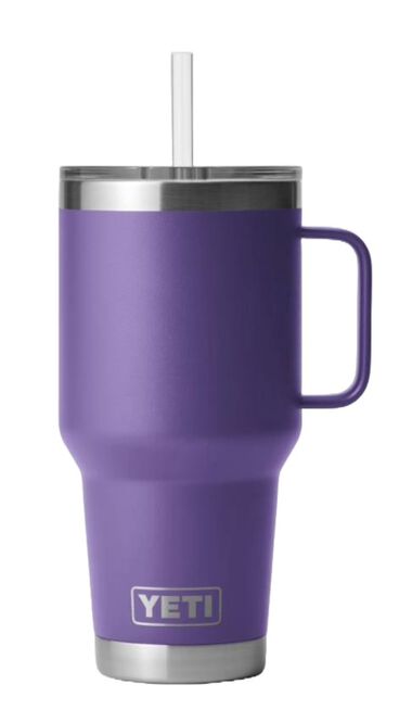 Yeti Rambler 35 Oz Mug with Straw Lid Peak Purple