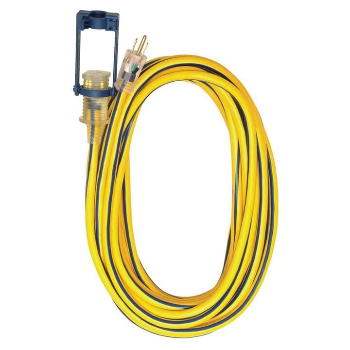 Voltec 50 ft 12/3 SJTW E-Zee Lock U-Ground Extension Cord, large image number 0