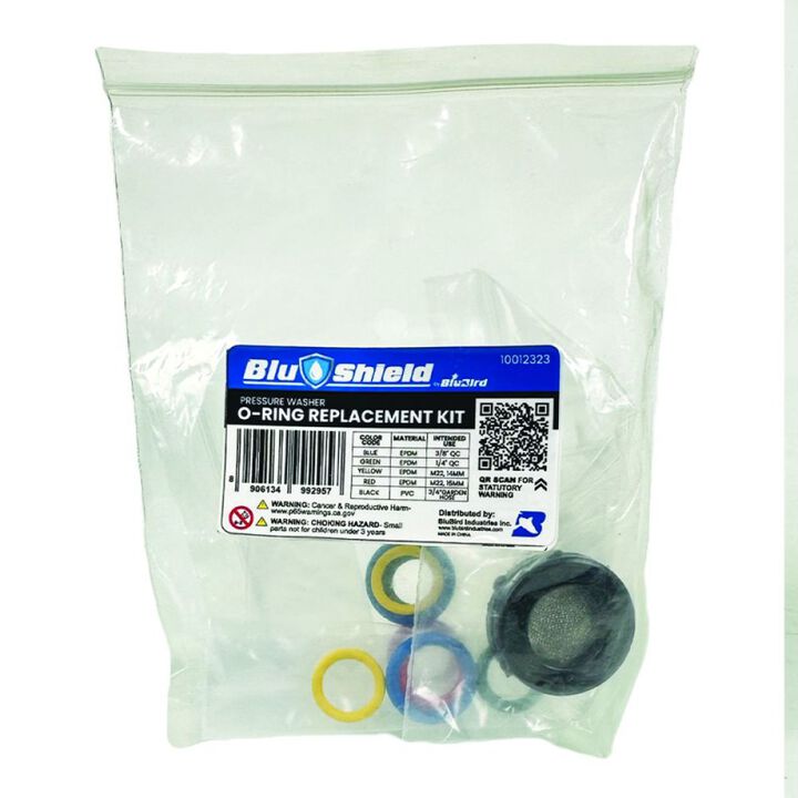 BluBird BluShield Brass O-Ring Kit with Rubber Washer & Filter Mesh, large image number 8